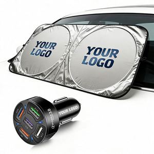 Wholesale Logo Front <b>Window</b> Windshield Foldable Sun <b>Shade</b> Sunshade Protection for Car Dealer Promo Business Gift - Product Image 1