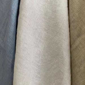 145gsm 14*14 vêtements de couture 100 tissus tropicaux lin naturel pur matériel en gros Stock 100% lin tissu <span class=keywords><strong>français</strong></span> - Product Image 2