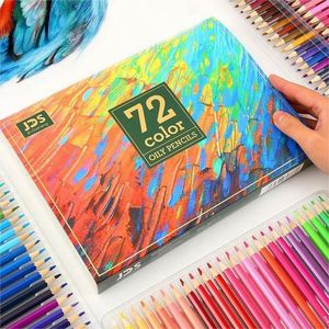 Peinture à l'huile de haute qualité personnalisée pour les enfants d'âge scolaire, ensemble de crayons de couleur 72 couleurs - Product Image 2
