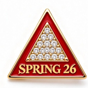 Broche de Perlas Personalizado SPRING 26, Joyería para Regalo de Fiesta de Bodas, para Hermandades y <span class=keywords><strong>Fraternidades</strong></span> Griegas - Product Image 1