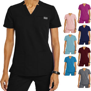 2022 haute qualité personnalisé gommages uniforme d'allaitement Stretch gros médical gommage hôpital infirmières robe gommages uniformes pour CNA - Product Image 2