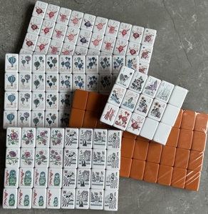 Walk Me haute qualité acrylique 160 moderne Portable Durable écologique américain Mahjong tuiles ensemble luxe <span class=keywords><strong>Paris</strong></span> thème 4 joueurs - Product Image 2