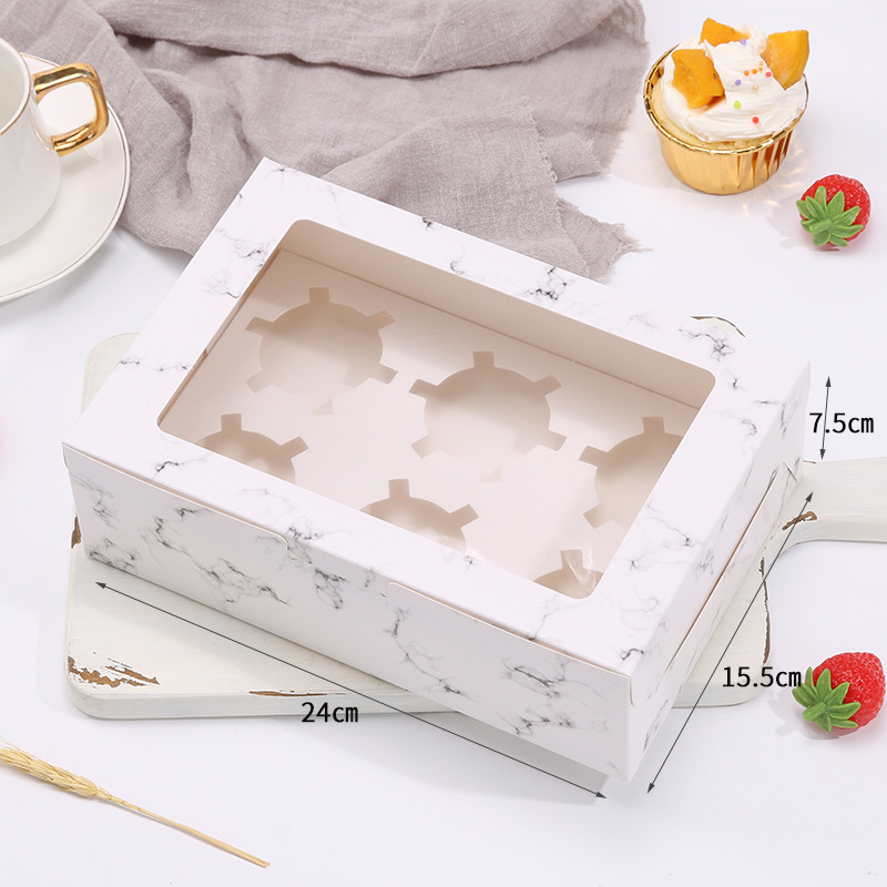 6 ชิ้น/กล่องหินอ่อน + ถาด; ภาพตัวอย่าง