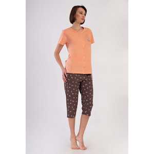 Conjunto de Dos Piezas para Mujer, Camisa de Manga Corta con Botones y Pantalones Capri, Diseño de Conjunto Corto - Product Image 2