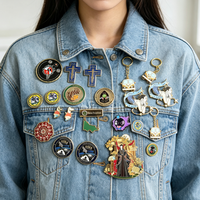 Broches colorées en alliage de zinc émaillé, épingles métalliques personnalisées, badges tendance pour cadeaux souvenirs d'anniversaire