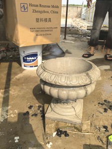 Molde de maceta de hormigón de 33cm /13 "de diámetro, decoración de jardín, molde de maceta de plástico de gran resistencia - Product Image 6