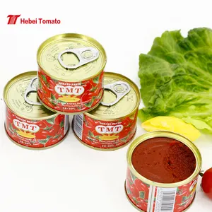 Cold break 28-30% Brix 70g Cute Size Tin Tomato Paste Manufacturer
