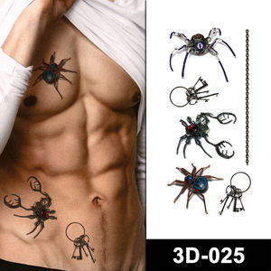 Tatouage temporaire 3D réaliste pour filles, de haute qualité, écologique, imperméable, longue durée, sexy, en gros - Product Image 1