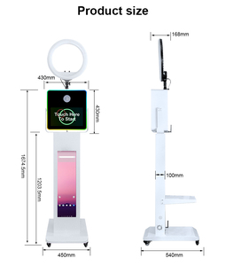 Estrutura Metálica de Cabine Fotográfica de 15.6 Polegadas para Festas de Casamento, Tela de Publicidade para Selfie com Tela Sensível ao Toque e Câmera DSLR - Product Image 6