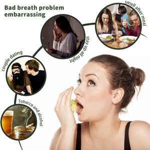 OUHOE probiotico deodorante per alito orale Spray per bocca istantaneo con sapore di menta rimuove l'alito cattivo lascia fragrante freschezza - Product Image 2