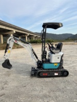 Mini-excavatrice compacte sur chenilles 2026 CX12-6 de 1,2 tonne avec moteur Kubota et commande pilote pour la construction agricole