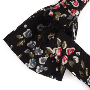 2025 Venta caliente al por mayor Floral Digital impreso Corbatin hombres preatado algodón pajaritas para hombres - Product Image 4
