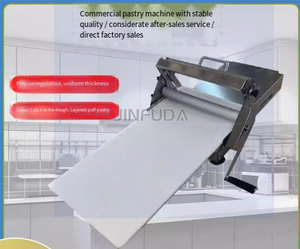 Machine à laminer la pâte commerciale, laminoir à pâte feuilletée réversible pour boulangeries, pâtisseries - Product Image 2