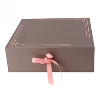 Boîte magnétique pliable de haute qualité avec ruban, boîte en carton magnétique, boîtes cadeaux