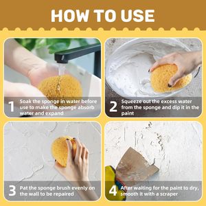 Spugna testurizzata in spugna per cartongesso a muro in spugna per la decorazione della casa viene utilizzata per la riparazione di soffitti dipinti da te - Product Image 4