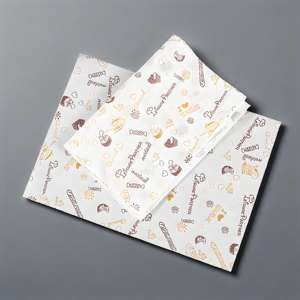 Papel de regalo para hamburguesas Patty recubierto de cera y mantequilla sándwich horneado resistente a la grasa 38GSM 40GSM de grado alimenticio impreso personalizado - Product Image 5