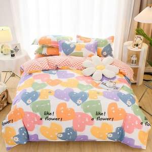 All'ingrosso Set di biancheria da letto in poliestere 100% di alta qualità Extra Large motivi floreali popolari a basso prezzo copriletto lenzuola per uso domestico - Product Image 3