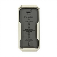 Protection d'écran anti-espion Quick Fit Box pour iPhone 17, 16, 15 Series, couverture intégrale, verre trempé 9H avec kit d'installation