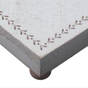 PARISLOFT Wood <b>Corner</b> <b>Shelf</b>, <b>Rustic</b> Display Riser, Sector Counter Decor, Wood Pedestal Stand for Kitchen, Bathroom, Living Room - Product Image 5