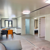 Casa Contenedor Modular Prefabricada de Lujo Personalizada de 20 pies/40 pies con Cocina y Baño, Casa Contenedor Expandible