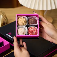 Starre Hartfaser-Schokoladen-Geschenk verpackungs box mit Einst eck teilern