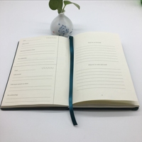 Cahier chrétien en lin à couverture rigide, format A5, entièrement personnalisable, journal en tissu de prière en français