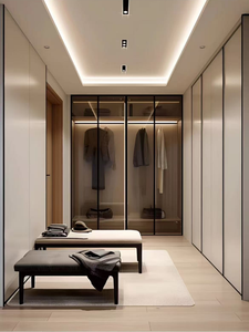 Muebles de dormitorio Diseño moderno Armario de madera Walk in Closet - Product Image 6