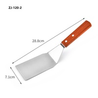 Spatules à gril fendues, lames à retourner la viande, outils de cuisson pour restaurants