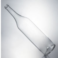Bouteille à épaule inclinée en verre extra clair de 70 cl pour emballage d'eau premium avec fond profond Shandong JB GLASS