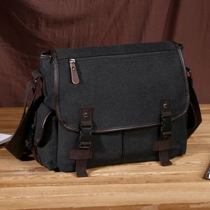 Bolsos cruzados de moda, bolso bandolera clásico de lona vegana para hombre - Product Image 4