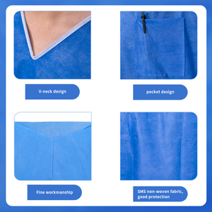 Tute da pulizia uniforme monouso da cura uniformi infermiere ospedale tuta da pulizia fornitori medici - Product Image 2