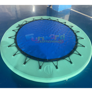 Isla flotante inflable gigante comercial, hamaca acuática redonda para piscina, océano, lago o río. - Product Image 5