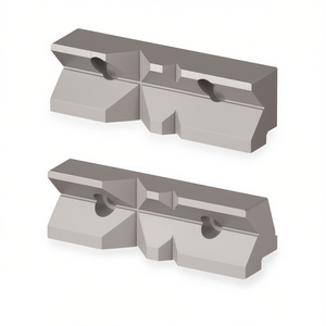 ชุดปากจับเหล็กกล้าความแม่นยำสูง V-Jaw สำหรับ Vise แบบโมดูลาร์ 1 คู่ สำหรับ Vise แบบตั้งโต๊ะ - Product Image 2