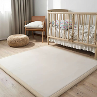 Tapis en mousse à mémoire de forme et coton, motif floral 30mm, tapis de jeu pour tout-petits, tapis d'éveil pour bébé, tapis de sol pour salon, tapis de lit, tapis central