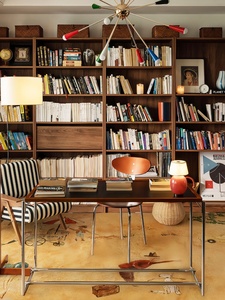 Tavolino da Caffè <span class=keywords><strong>Rio</strong></span> in Stile Mid-Century, Design Pieghevole Due-in-Uno in Ferro, Arredamento per Soggiorno, Ufficio e Casa per Piccoli Appartamenti - Product Image 2