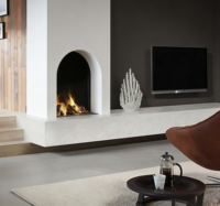 Cheminée d'art en bois pour intérieur, en acier inoxydable, longue durée de vie, pour la maison, l'hôtel, les espaces commerciaux, chauffage et décoration