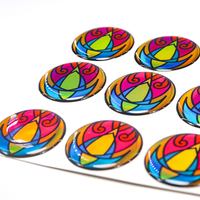 Impression de haute qualité personnalisé OEM époxy étiquette autocollant Transparent cristal goutte adhésif logo autocollant