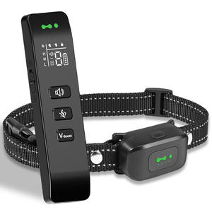 Collier de dressage intelligent pour chien avec vibration, rechargeable, anti-aboiement, avec télécommande pour animaux de compagnie, matériau ABS VS8 - Product Image 1