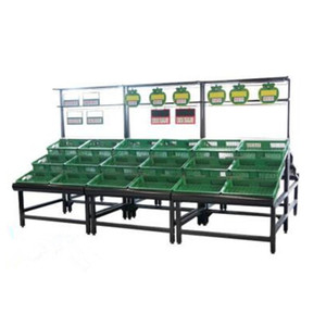 Articoli del negozio generale scaffale per frutta e verdura espositore per verdure in acciaio inossidabile - Product Image 2