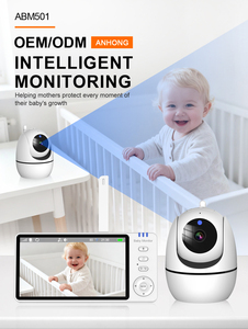 <span class=keywords><strong>Babyphone</strong></span> <span class=keywords><strong>longue</strong></span> <span class=keywords><strong>portée</strong></span> 720P 5 pouces avec vision nocturne, audio bidirectionnel, 2,4 GHz, suivi humain et détection de pleurs de bébé sur le cloud - Product Image 1