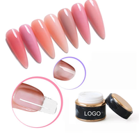 Gel de construction transparent pour extension d'ongles, faible chaleur, flexible, haute viscosité, sans HEMA ni TPO