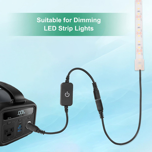 ESANN Max 144W単色調光コントローラーDC 12VブラックDCミニ<span class=keywords><strong>LED</strong></span>調光タッチスイッチ - Product Image 3