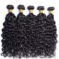 Extensions de cheveux humains brésiliens 10A Water Wave, non traités, bouclés, Remy, sans nœuds, 12-32 pouces