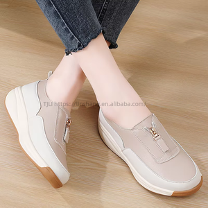 Chaussures compensées à plateforme pour femme, nouvelle collection printemps-été, grandes tailles, à enfiler, polyvalentes, pour maman - Product Image 2