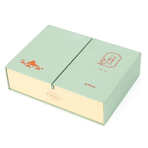 Recyclable Green Logo Design Handmade Rigid Cosmetics Perfume Magnetic Closure Customizable Gift Packaging <b>Boxes</b> EVA Embossing - Product Image 3
