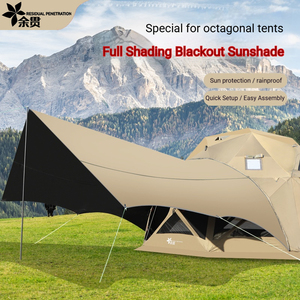 Tente <span class=keywords><strong>tunnel</strong></span> multifonctionnelle quatre saisons <span class=keywords><strong>de</strong></span> haute qualité <span class=keywords><strong>pour</strong></span> pique-nique et camping en extérieur, avec auvent portable et protection solaire - Product Image 4