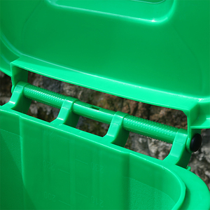 Longbang dày bền municipal Road bánh đứng bao phủ 120L HDPE Thùng rác ngoài trời có thể - Product Image 6