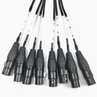 Câble audio multipaire XLR professionnel 8 canaux mâle-femelle pour usine OEM