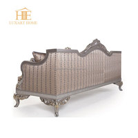 Chaise de trône en bois de luxe à double décoration de princesse pour banquet de mariage, fête, hôtel, événement