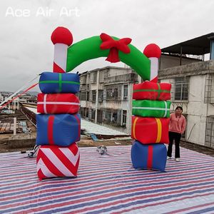 Olay giriş ve sergi için noel hediyesi kutu şişme kemer şişme tatil kapı kemer dekorasyon - Product Image 2